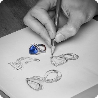 آموزش طراحی دستی جواهرات
